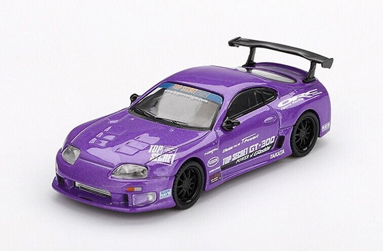 Mini GT Toyota Supra MK4 (A80) Top Secret GT‑300 – 2014 – Paars – 1:64 – MGT01067‑L