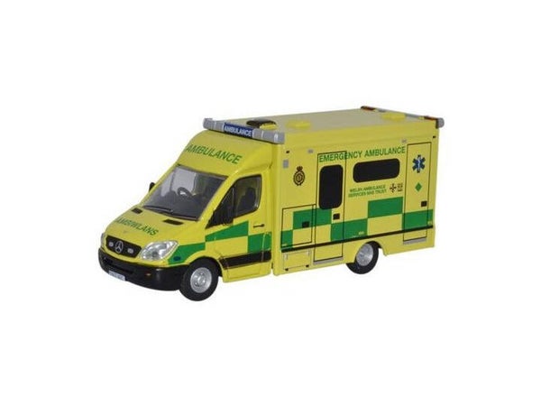 OXFORD MERCEDES BENZ SPRINTER AMBULANCE WALES 1:148 NMA001