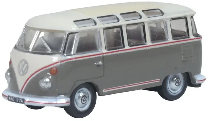 Oxford Diecast VW Samba Bus Mouse Grey/Pearl White 1:148 NVWS009