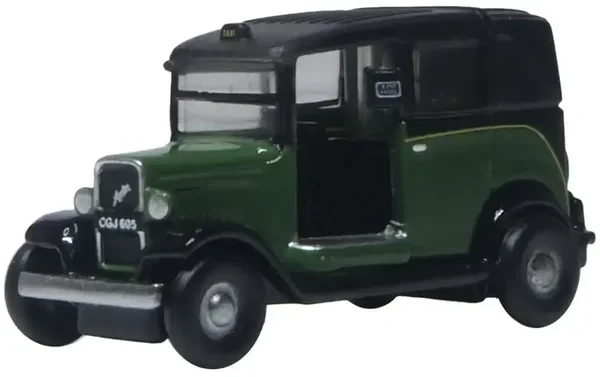 Oxford Diecast Austin Low Loader Taxi Green – 1:148 – NAT005