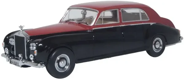 Oxford Diecast Rolls‑Royce Phantom V James Young Claret/Black – 1:43 – 43RRP5004