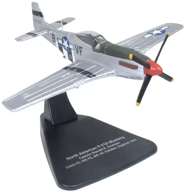 Oxford Diecast P‑51 Mustang Capt. D.R. Emerson – 336th FS – Debden UK 1944 – 1:72 – AC126