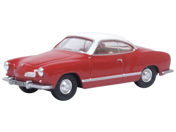 Oxford VW Karmann Ghia Henna Red/Pearl White – 1:76 – 76KG001