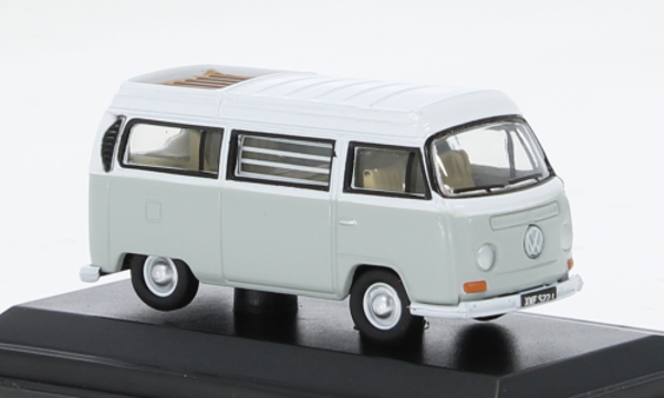 Oxford VW T2 Bay Window Camper Silver Grey/White – 1:76 – 76VW032