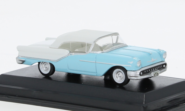 Oxford Oldsmobile 88 Convertible 1957 Light Blue/White – 1:87 – 87OC57002