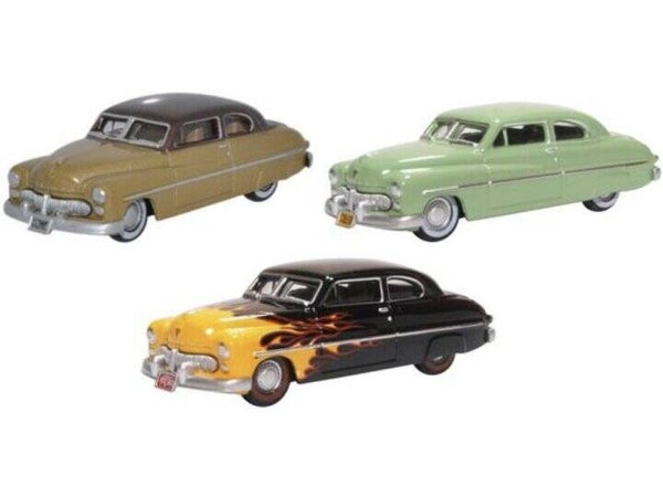 Oxford Diecast 3 Piece 1949 Mercury Set – 70th Anniversary – 87SET002 – 1:87