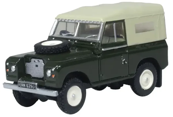 Oxford Diecast Land Rover Series 2A SWB Canvas Bronze Green – 1:76 Modelauto (76LR2AS005)
