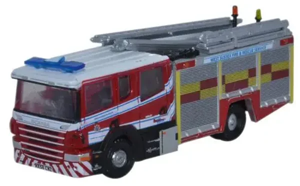Oxford Diecast Scania Pump Ladder West Sussex F & R – NSFE002 – 1:148