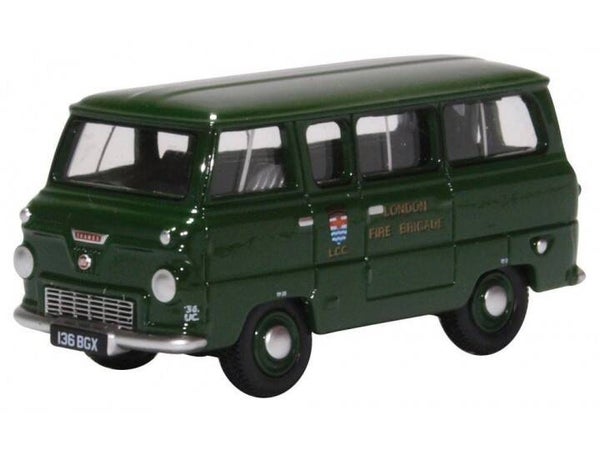 OXFORD Ford 400E MINIBUS LONDON FIRE BRIGADE 1:76 76FDE016