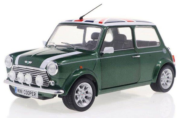 Solido Mini Cooper Sport ’97 – British Racing Green + Union Jack – 1:18 – 1800612