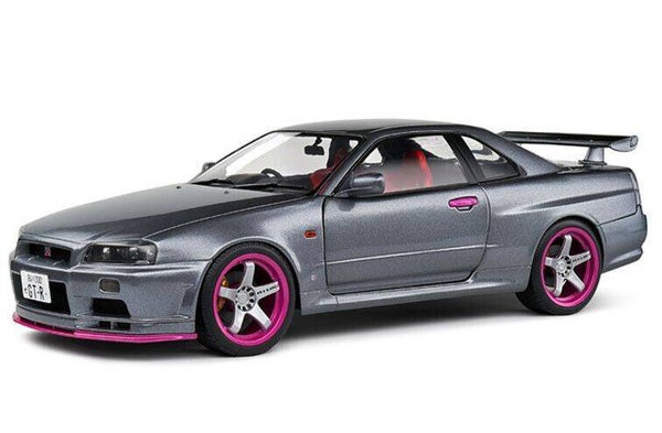 Solido Nissan Skyline GT‑R (R34) ’99 Grijs – 1:18 – 1804310