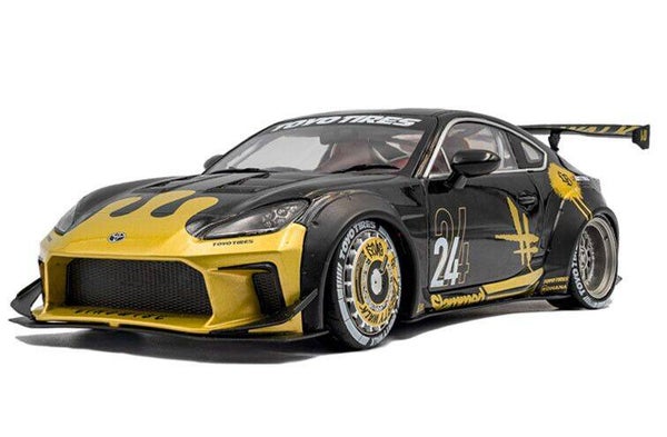 Solido Toyota GR86 Liberty Walk Zwart Goud 1:18 1813603