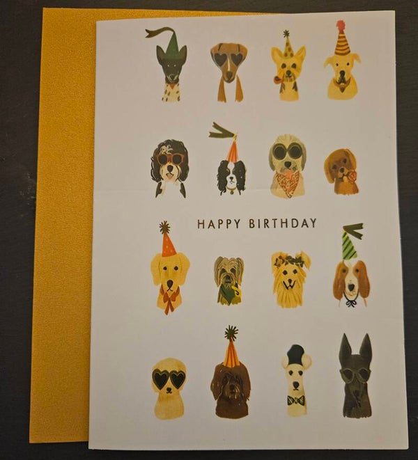 Happy birthday cute dog design