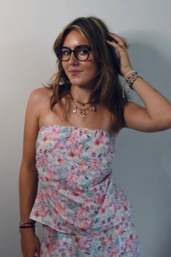 Spring top strapless