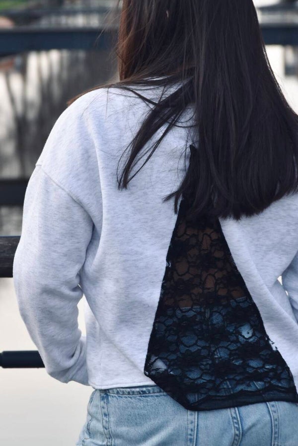 Lace sweater