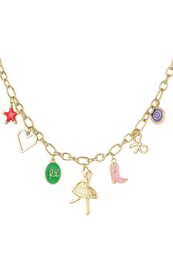 Ketting twinkle charm goud