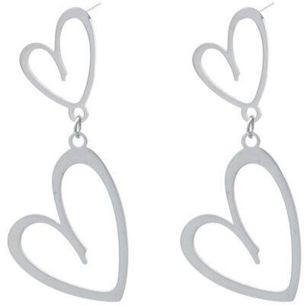 Oorbellen liefde zilver