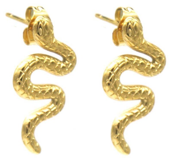 Oorbellen slang goud
