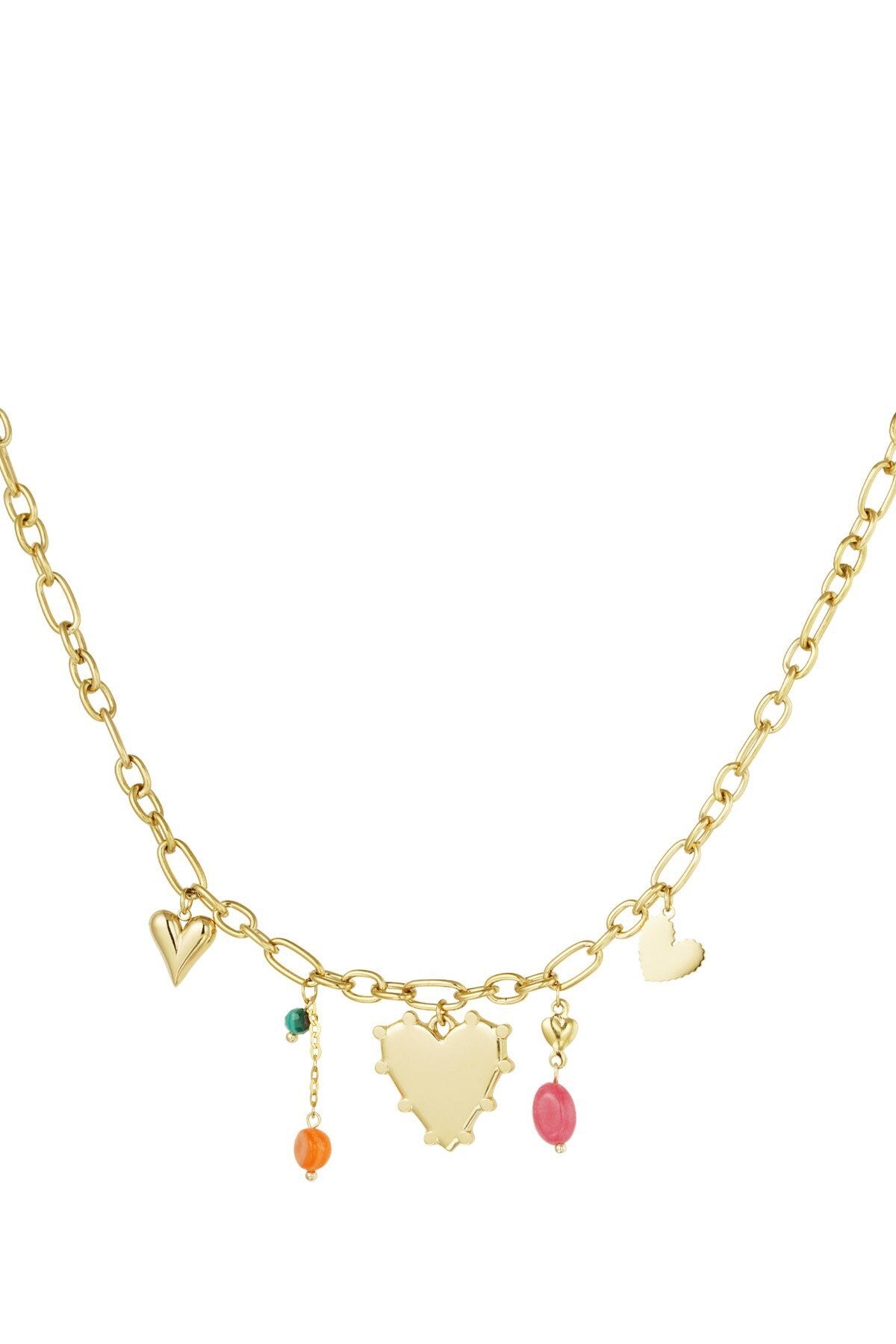 Ketting variety of love goud