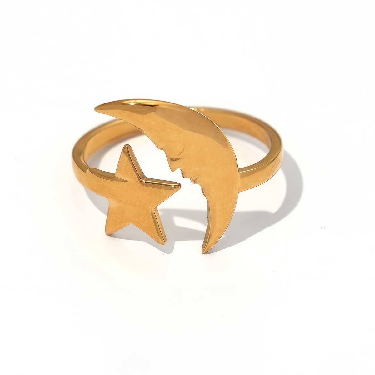 Ring maan goud