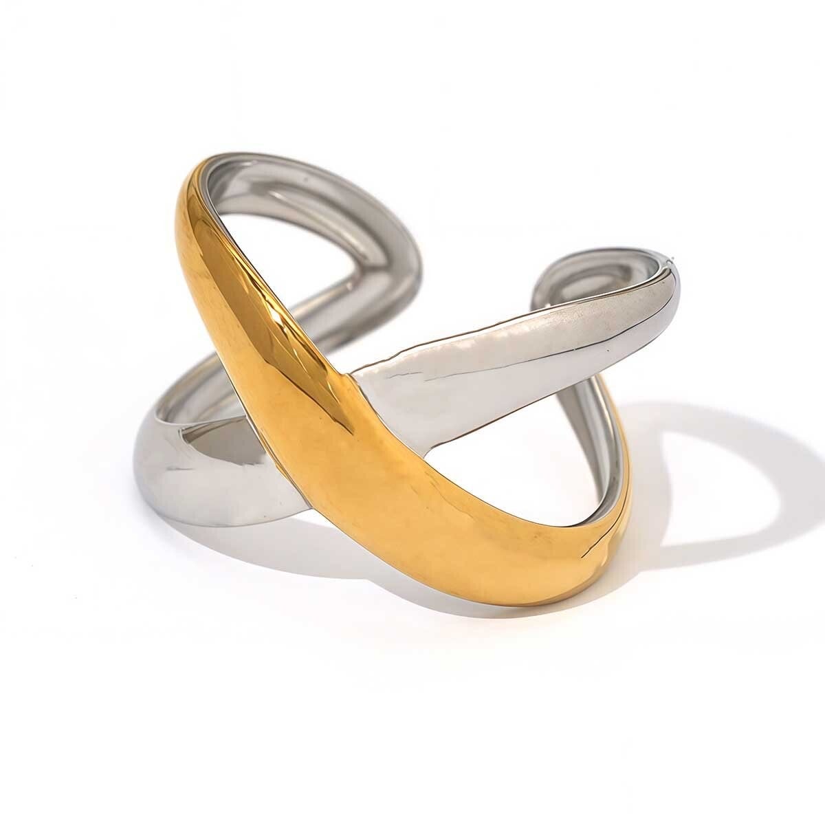 Ring double color goud | zilver