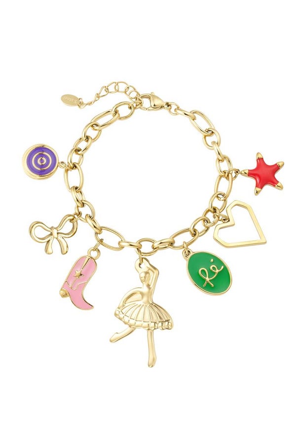 Armband twinkle charm goud
