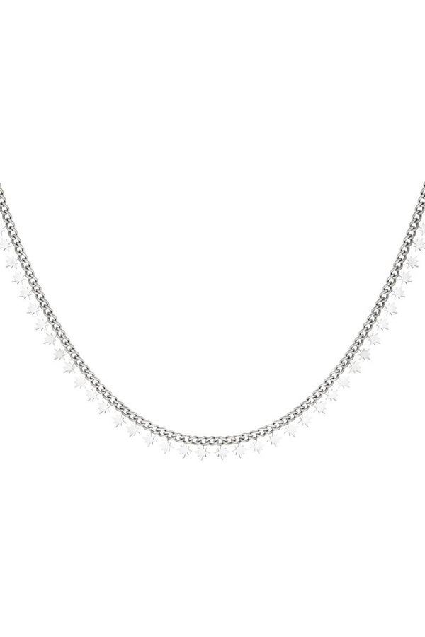 Ketting fonkelende sterren zilver