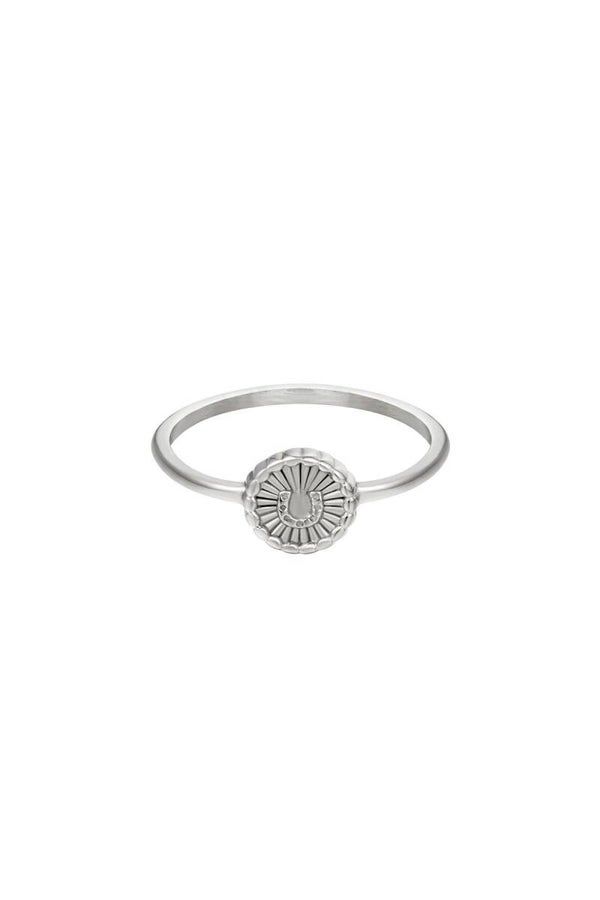 Ring hoefijzer zilver
