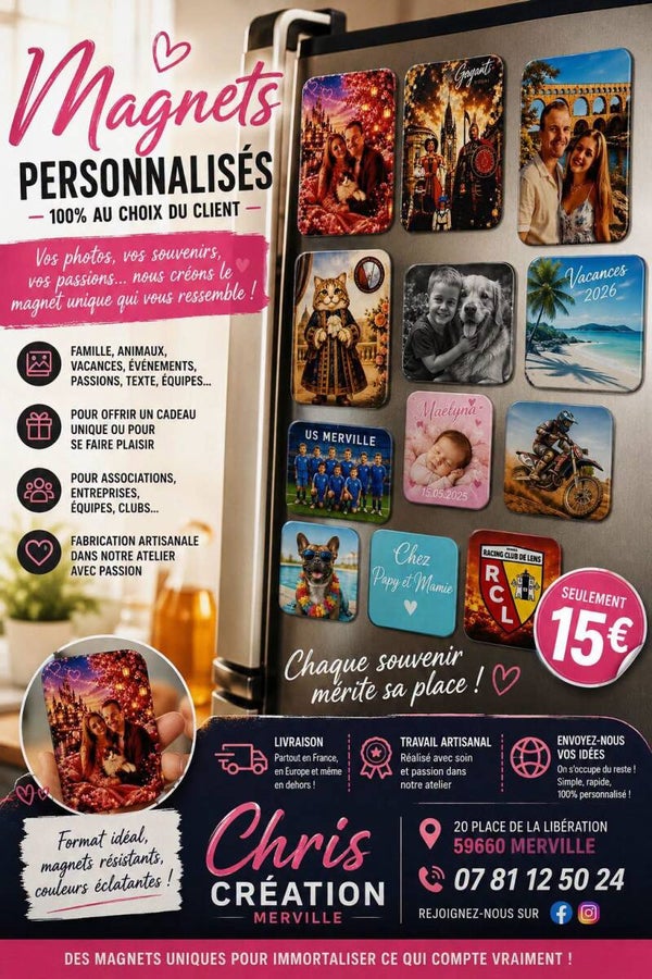 Magnet personnalisé 🧲✨
