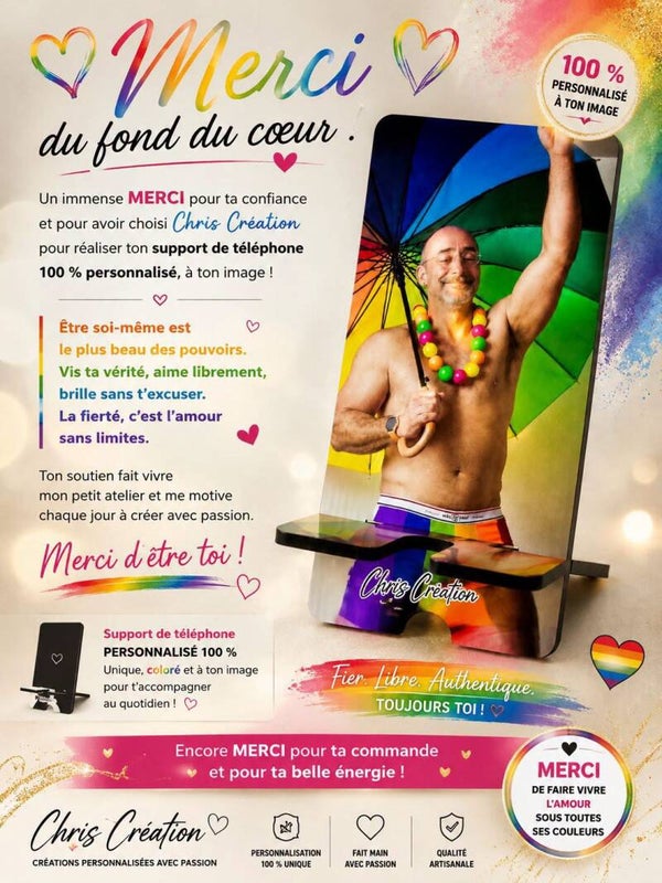 Support de téléphone personnalisé 📱