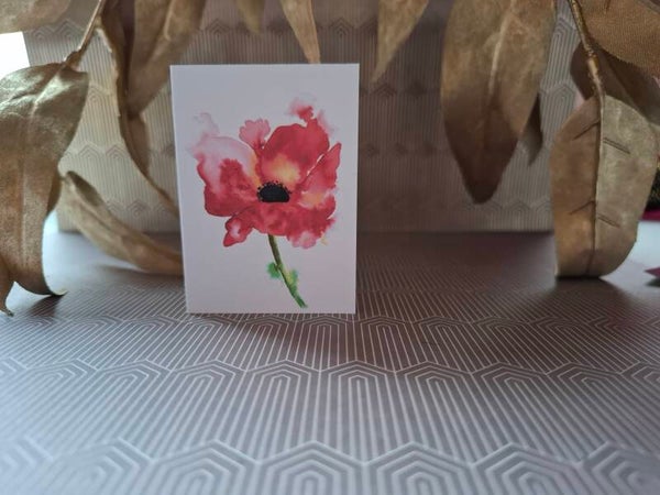 Cadeaukaartje klaproos