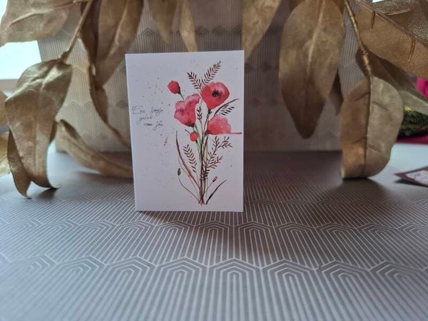Cadeaukaartje "een bosje geluk"