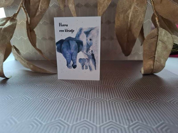 Cadeaukaartje "hoera een kleintje"