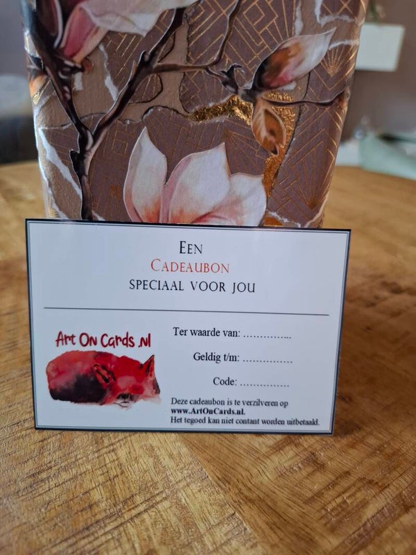 Cadeaubon per post