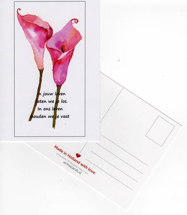 Condoleance kaart Calla