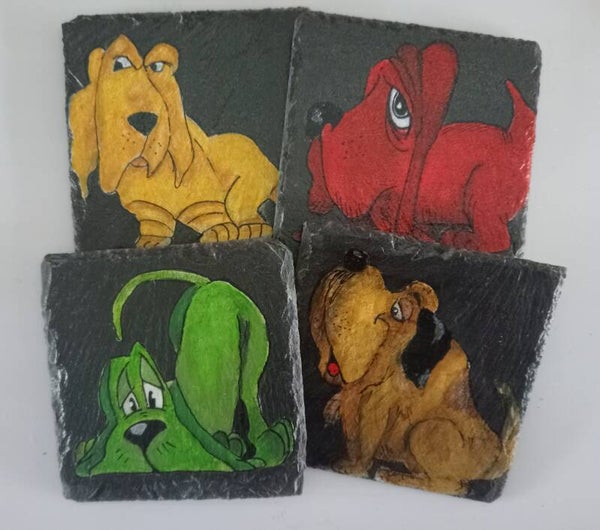 Bloedhonden set van 4