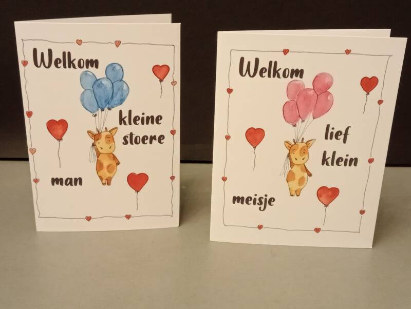 Handgemaakte wenskaarten 