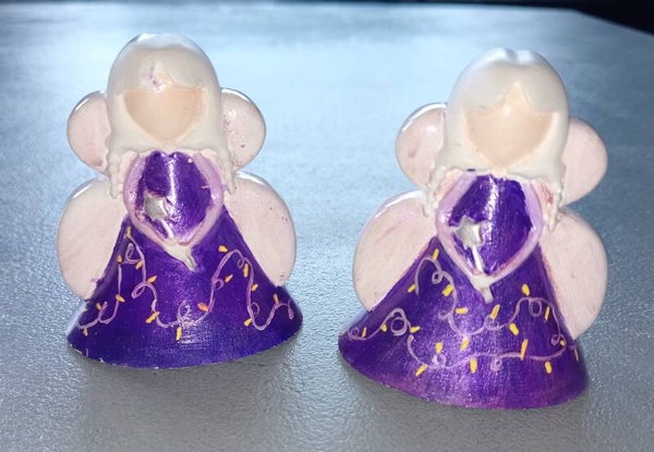 Kerstengeltjes paars