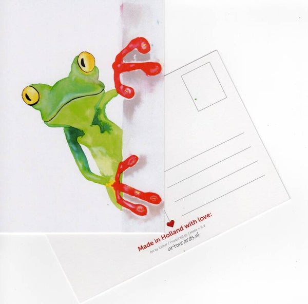 Nieuwsgierige kikker