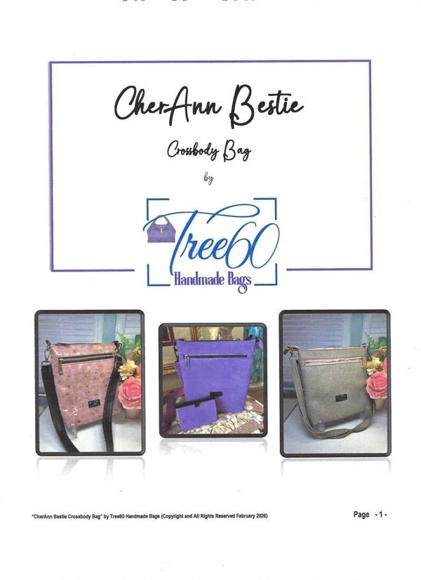 "CherAnn Bestie Crossbody Bag" Digital Pattern Download