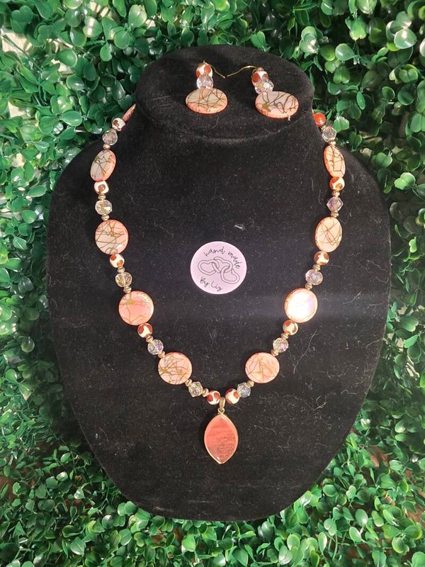 peach (set of two hand made)