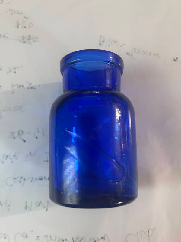 Blue Medicine Bottle