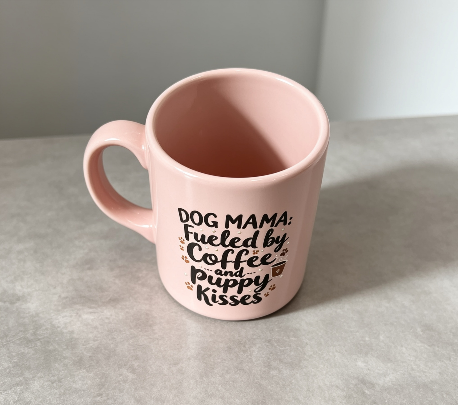 Dog Mama  Fueled By Coffee And Puppy Kisses Mug