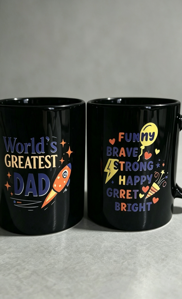World's Greatest Dad Double-Sided Mug 🚀