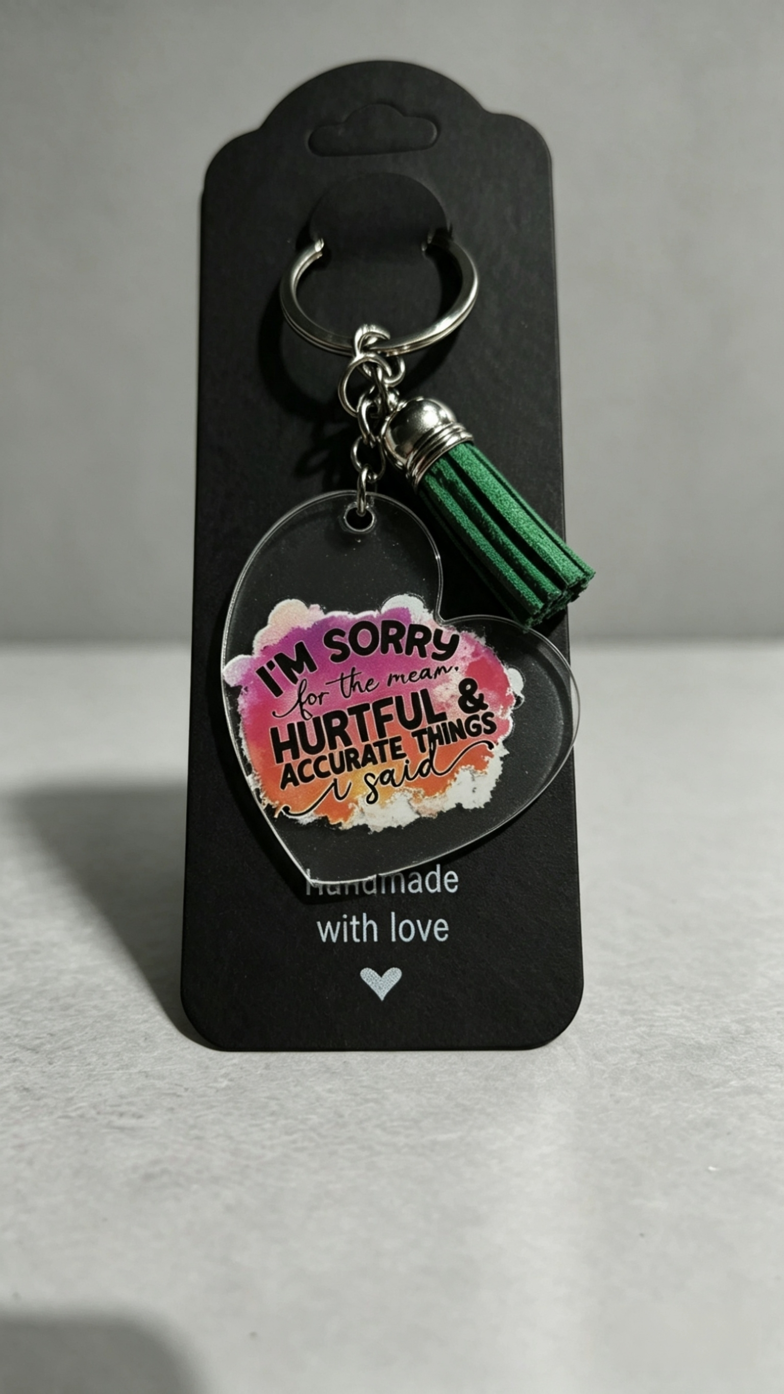 Stronger Than the Storm | Funny Double-Sided Acrylic Keyring