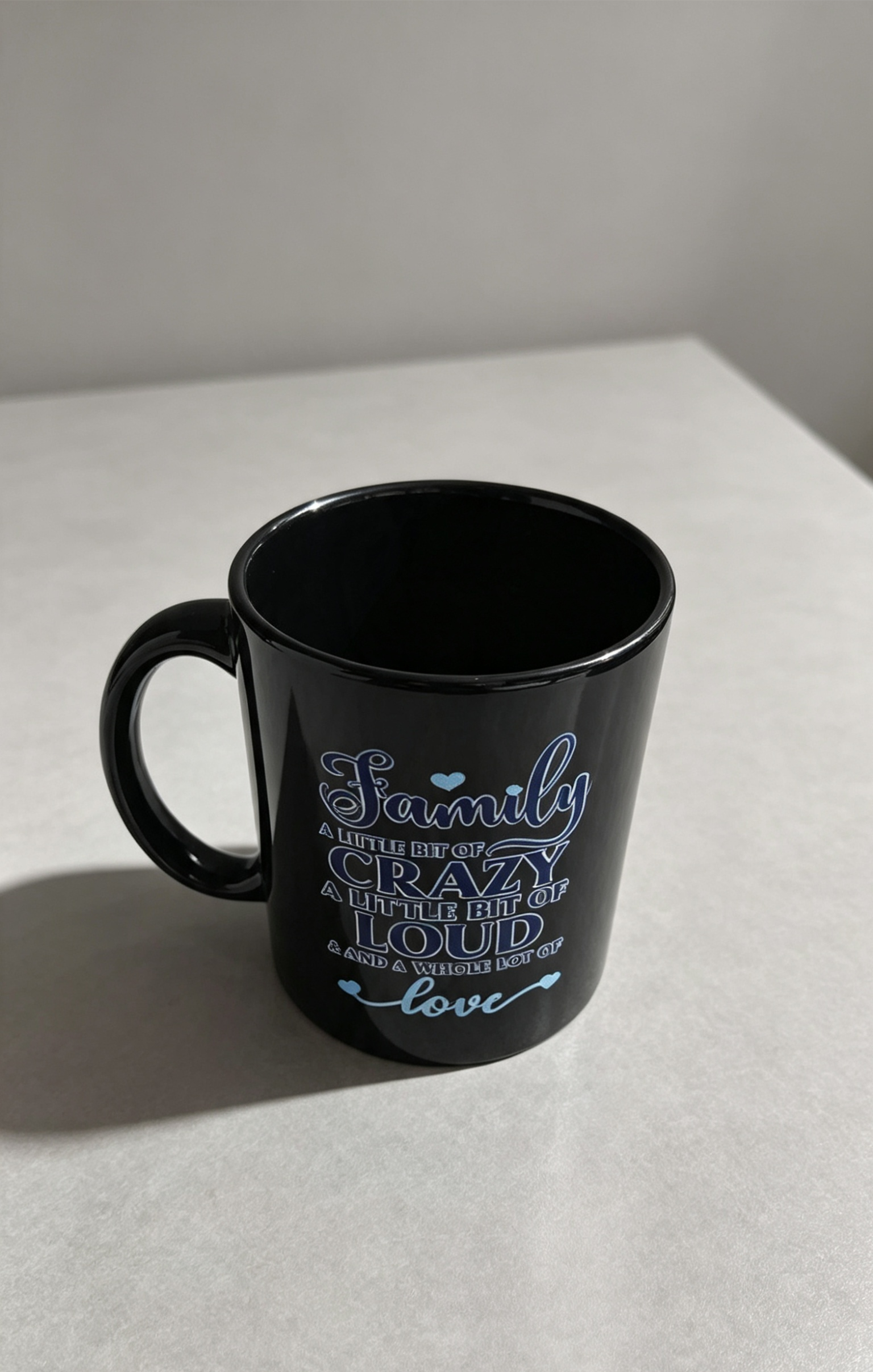 Family – A Little Bit of Crazy, A Little Bit of Loud & A Whole Lot of Love | Funny Family Coffee Mug | Gift for Mum, Dad, Grandma, Grandad