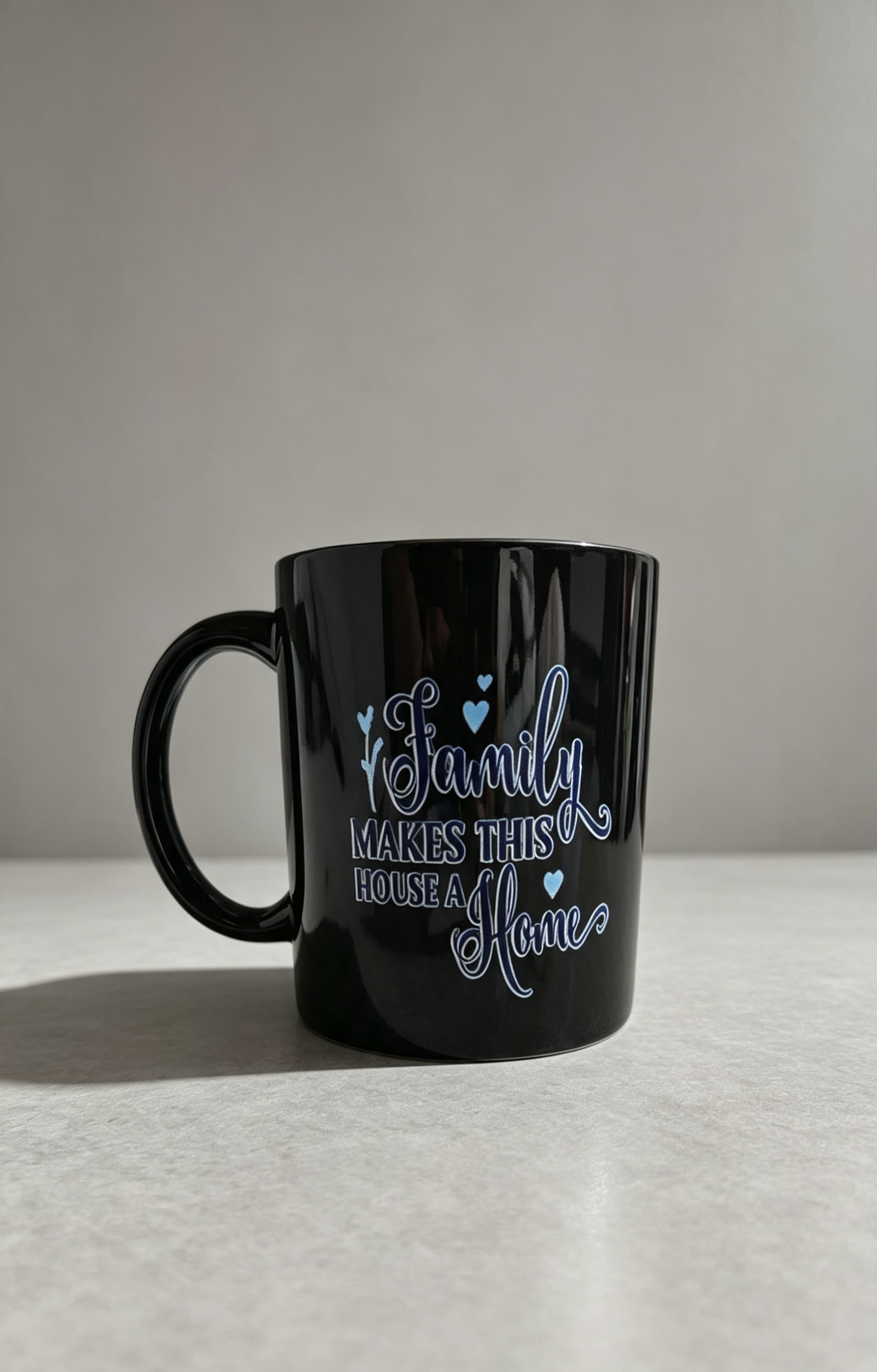 Family Makes This House a Home Mug | Heartwarming Family Coffee Cup | Ceramic Tea Mug | Thoughtful Family Gift