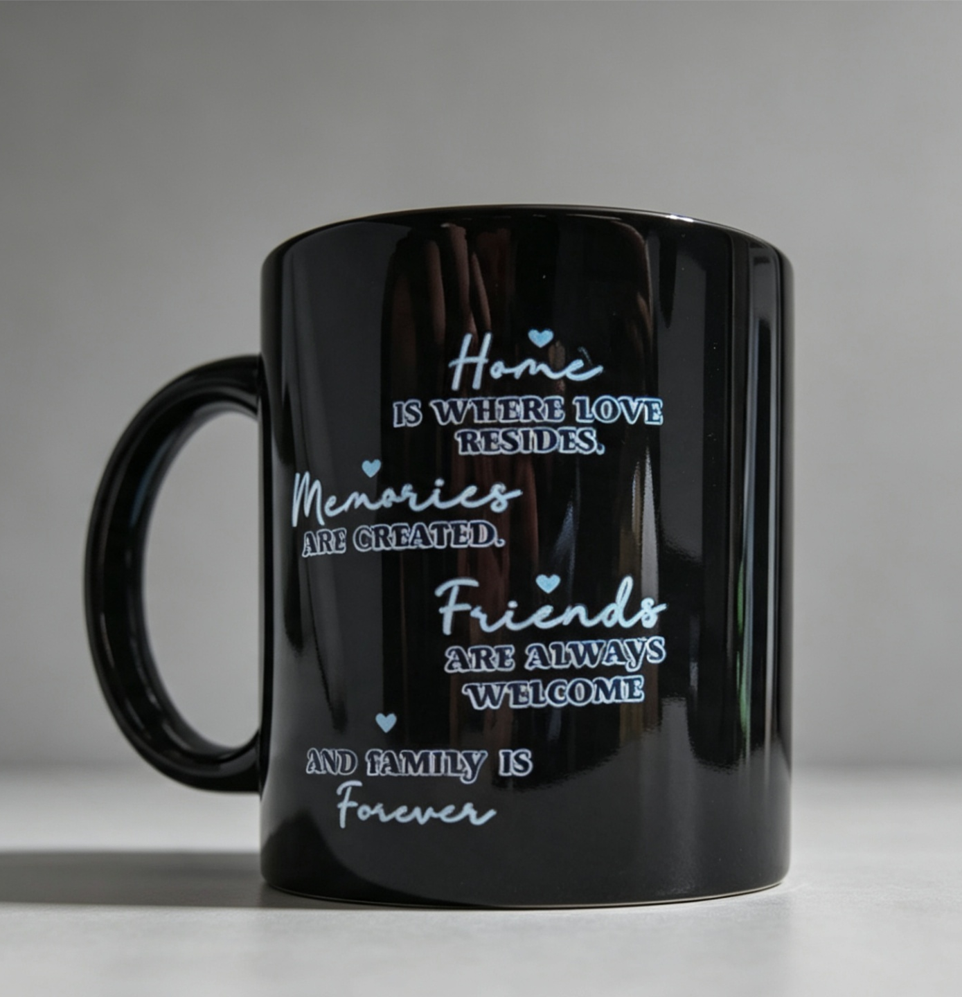 Home Is Where Love Resides Mug | Family & Home Quote Coffee Cup | Housewarming Gift | Ceramic Tea Mug