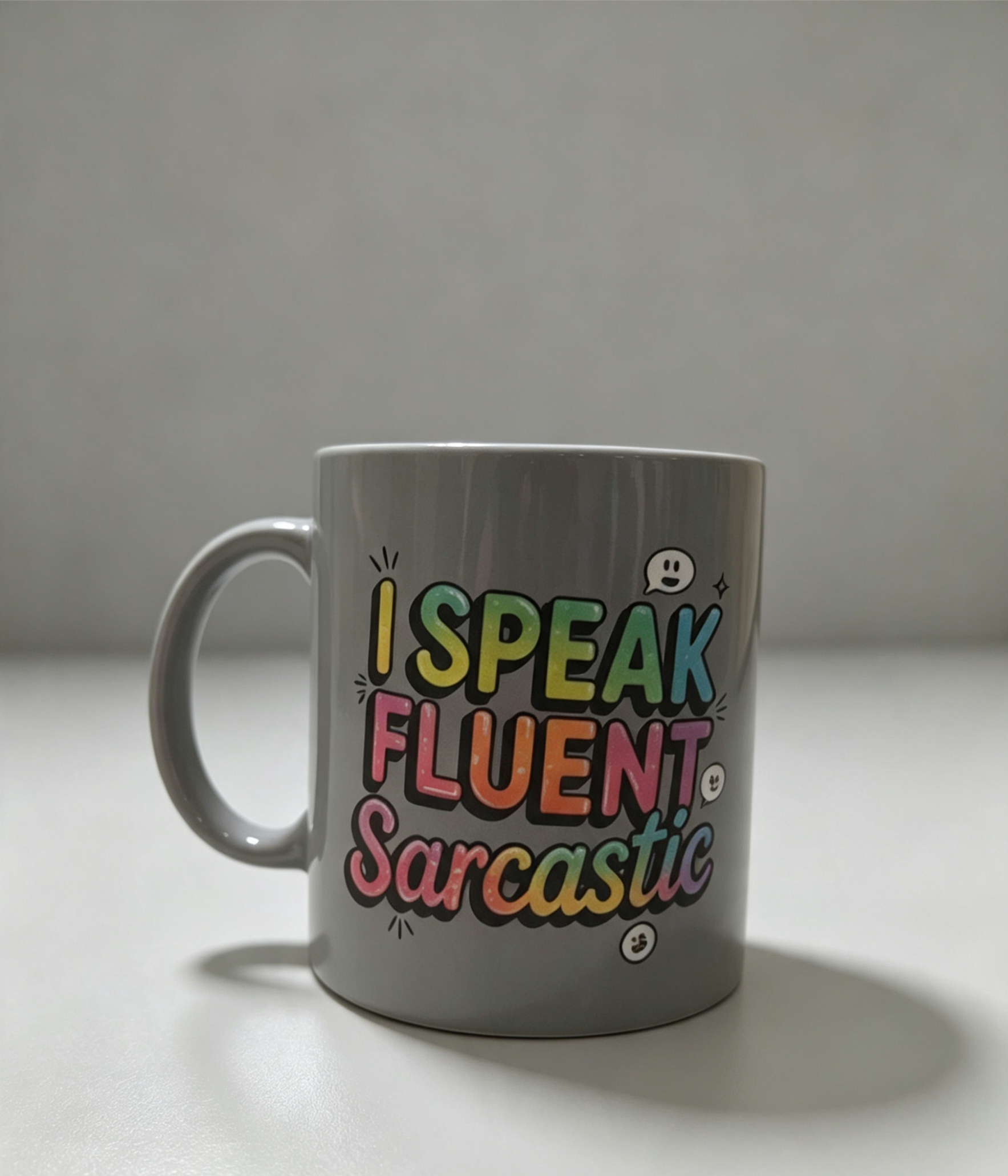 I Speak Fluent Sarcastic Mug | Funny Coffee Mug | Sarcastic Gift | Humour Tea Cup | Coworker Gift | Novelty Mug | Coffee Lover Gift