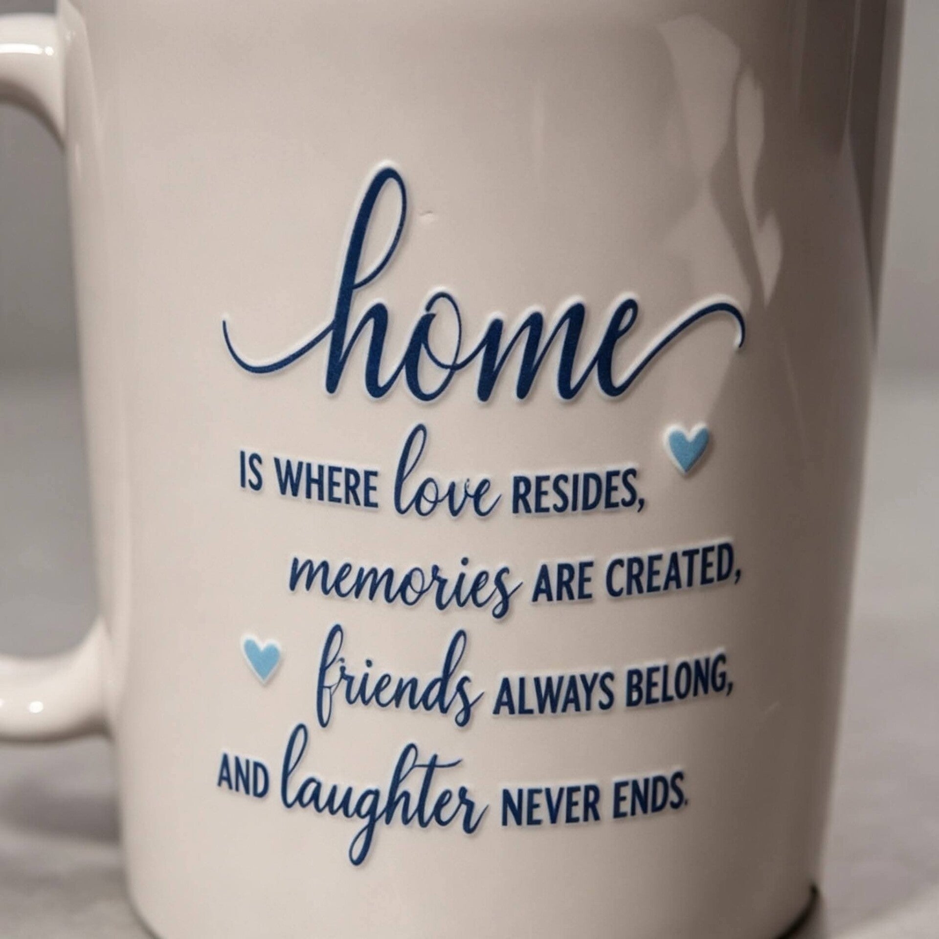 Home Is Where Love Resides Mug | Heartwarming Home Quote Cup | New Home Gift, Housewarming, Family & Friend Present | Sentimental Keepsake